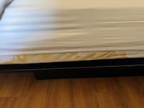 Stains to the bed.