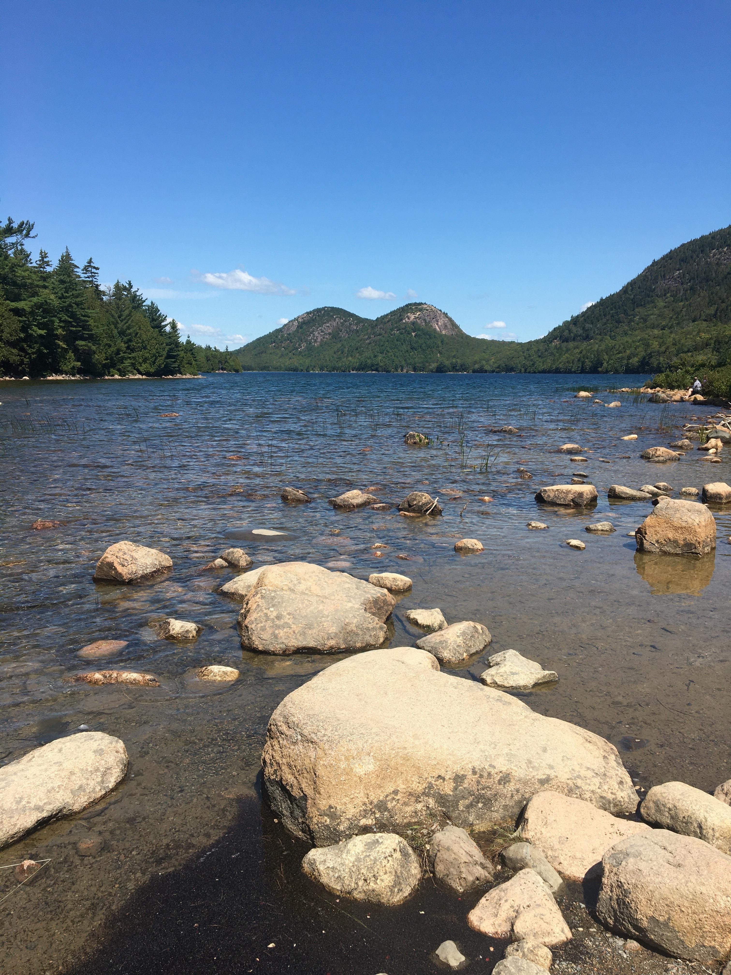 A short hike to beautiful Jordan Pond