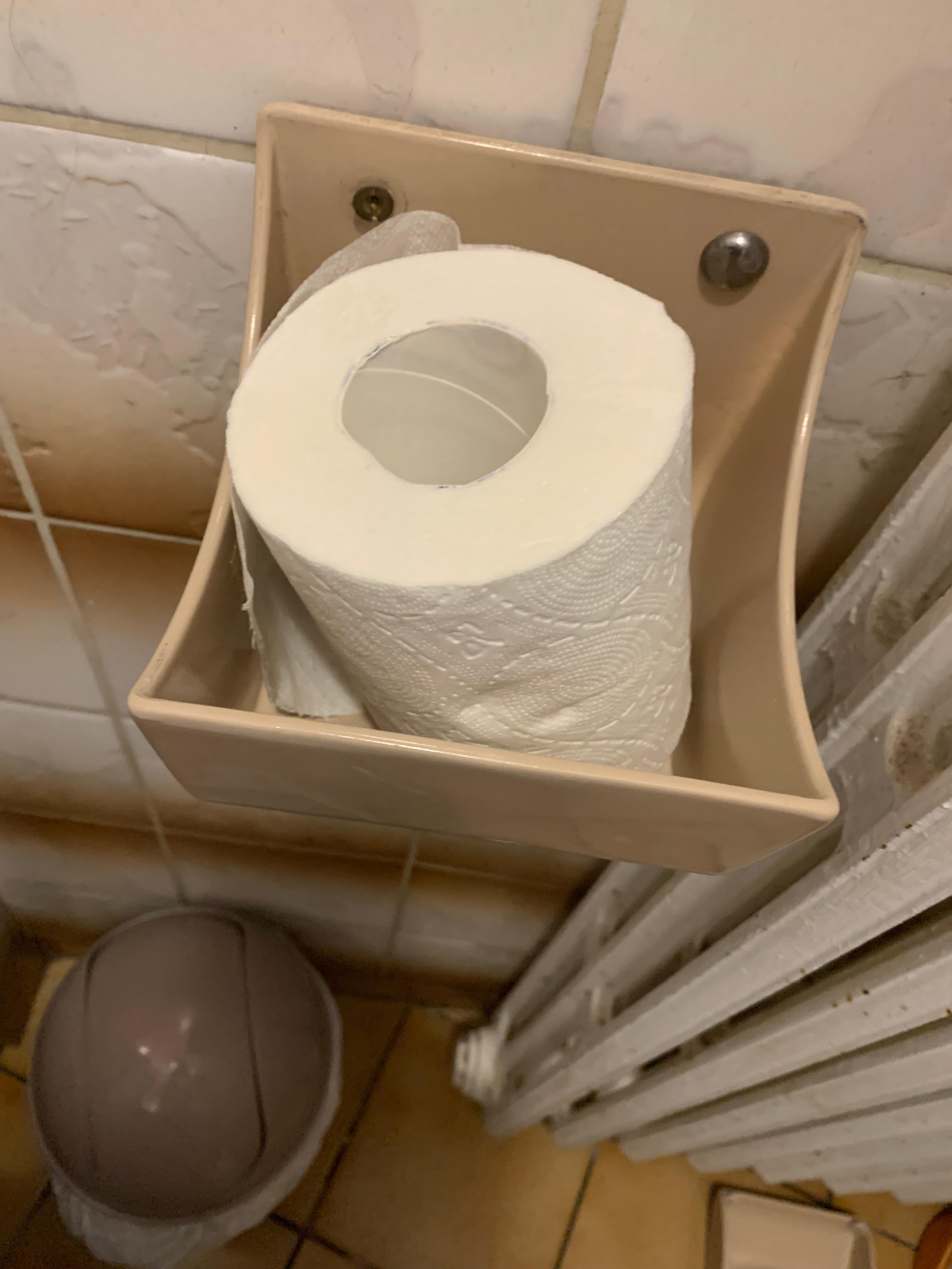 One small toilet paper
