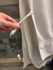 You don't give raggedy towels that are also dingy to be used for guests