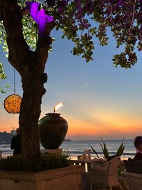 Sonnenuntergang im Lokal