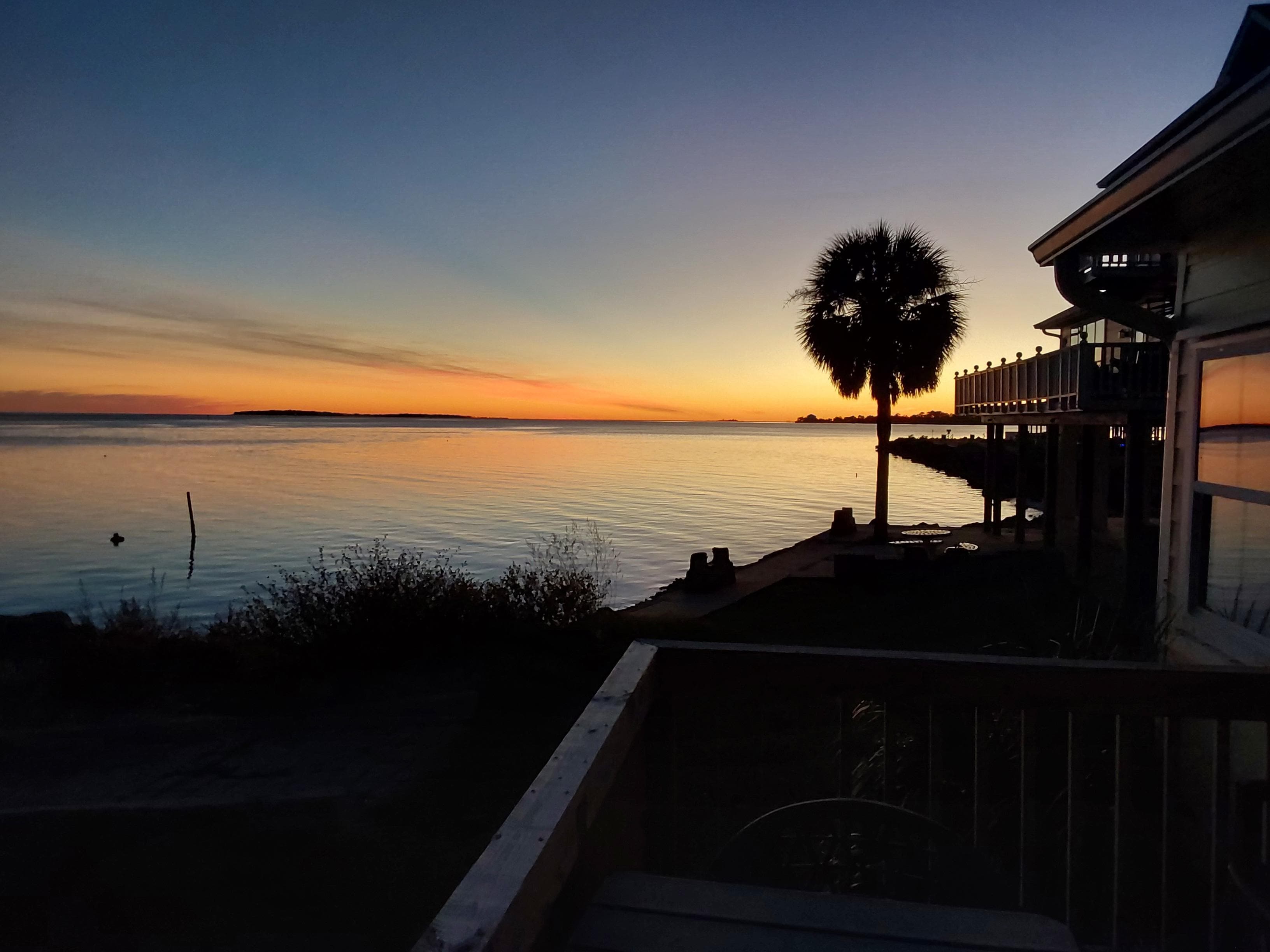 Sunset from the back deck.