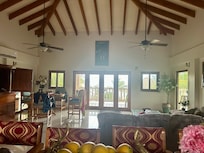 Spacious and showcases the great view.