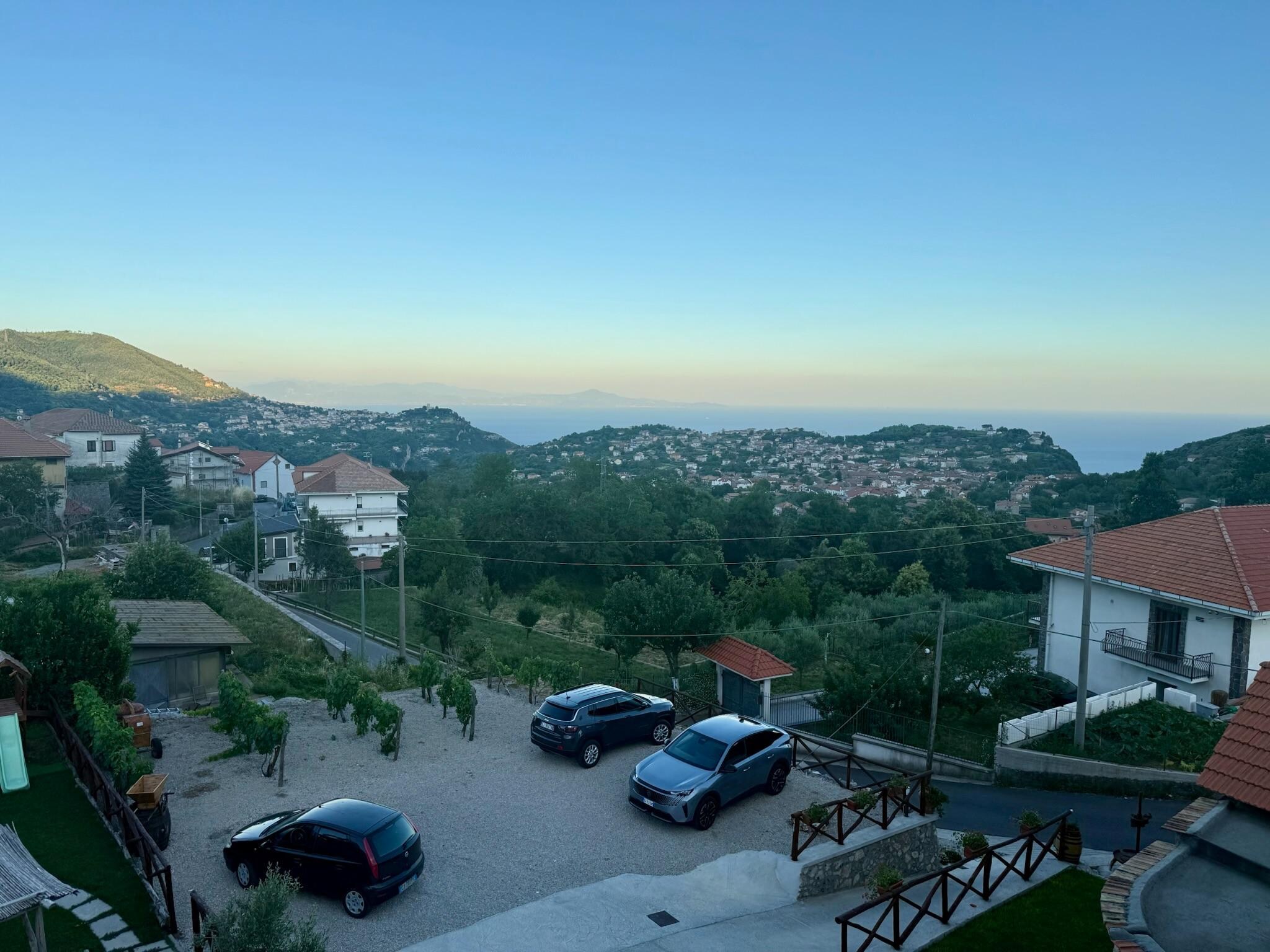 View from the upstairs windows