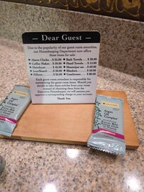 Never seen this before. Sad people do this as the cost comes out on the room attendant.