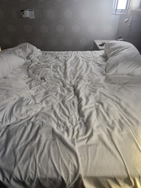 Totally worn out mattress in the room