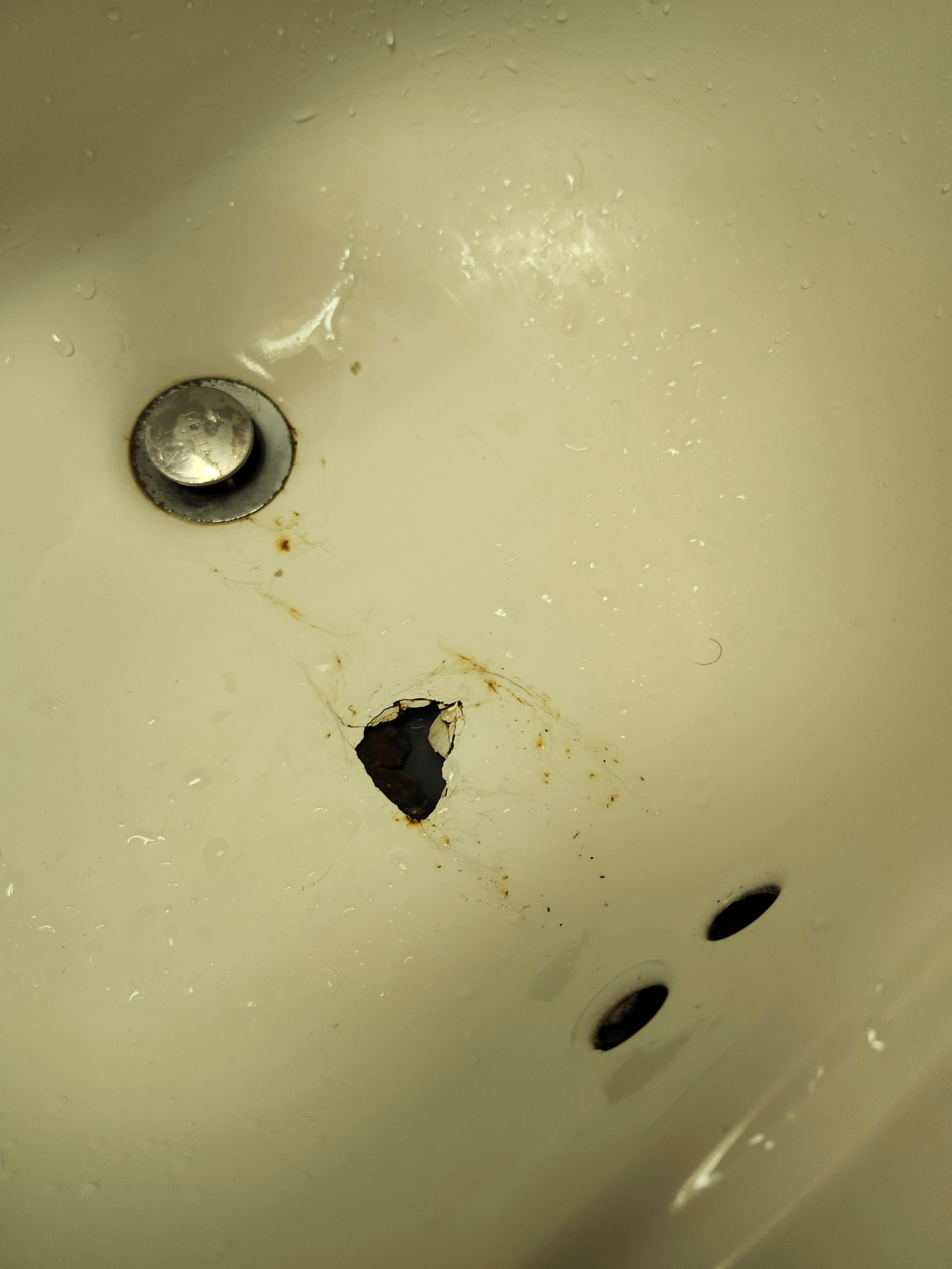 Hole in the sink