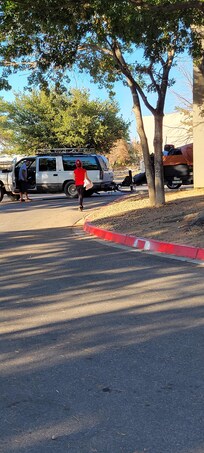 Broken Down vehicle in parking by our room, they worked on it outside our room all nite