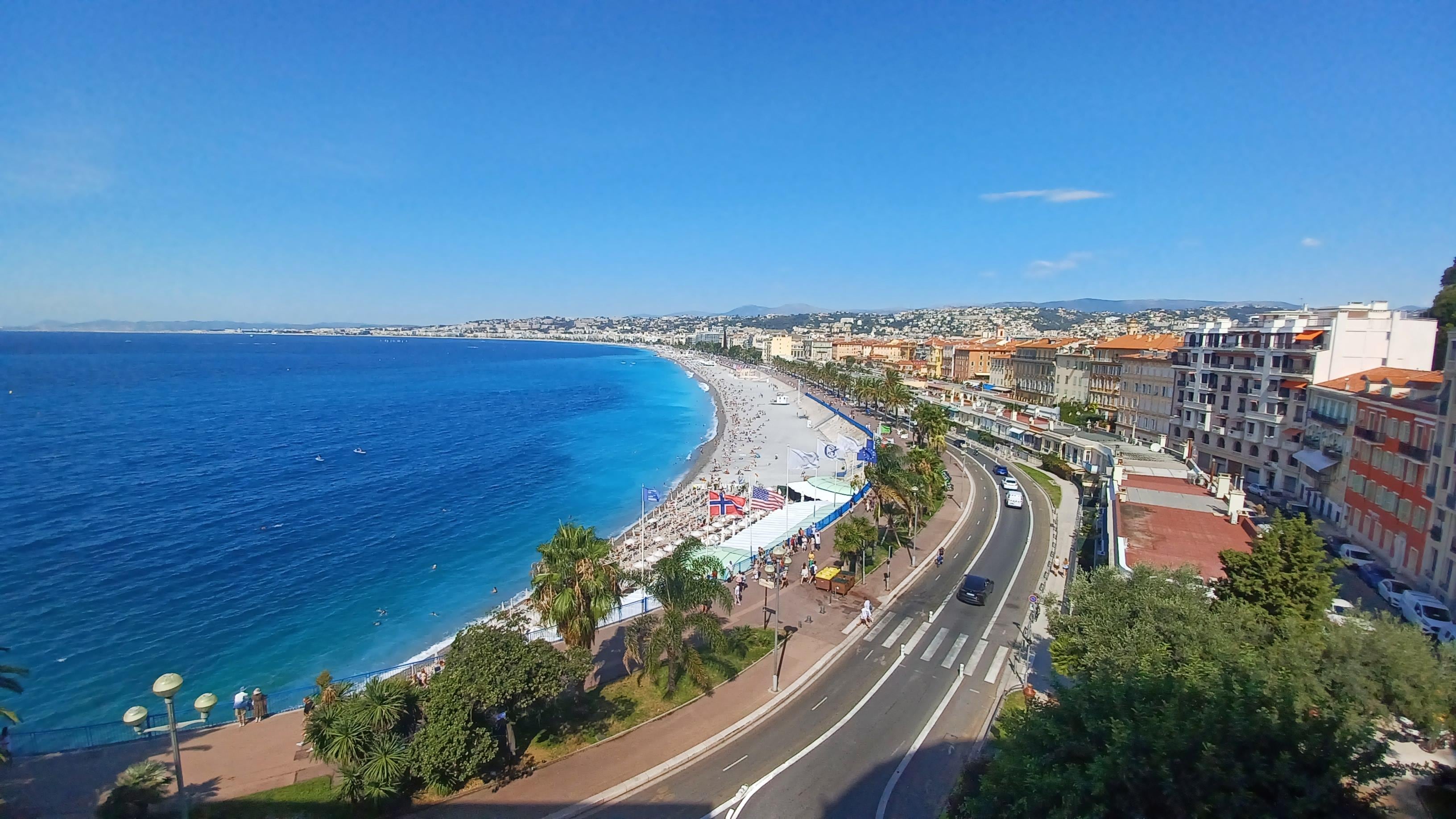 Promenade des Anglais vu de la colline du château 