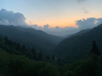 Sunset in the mountains
