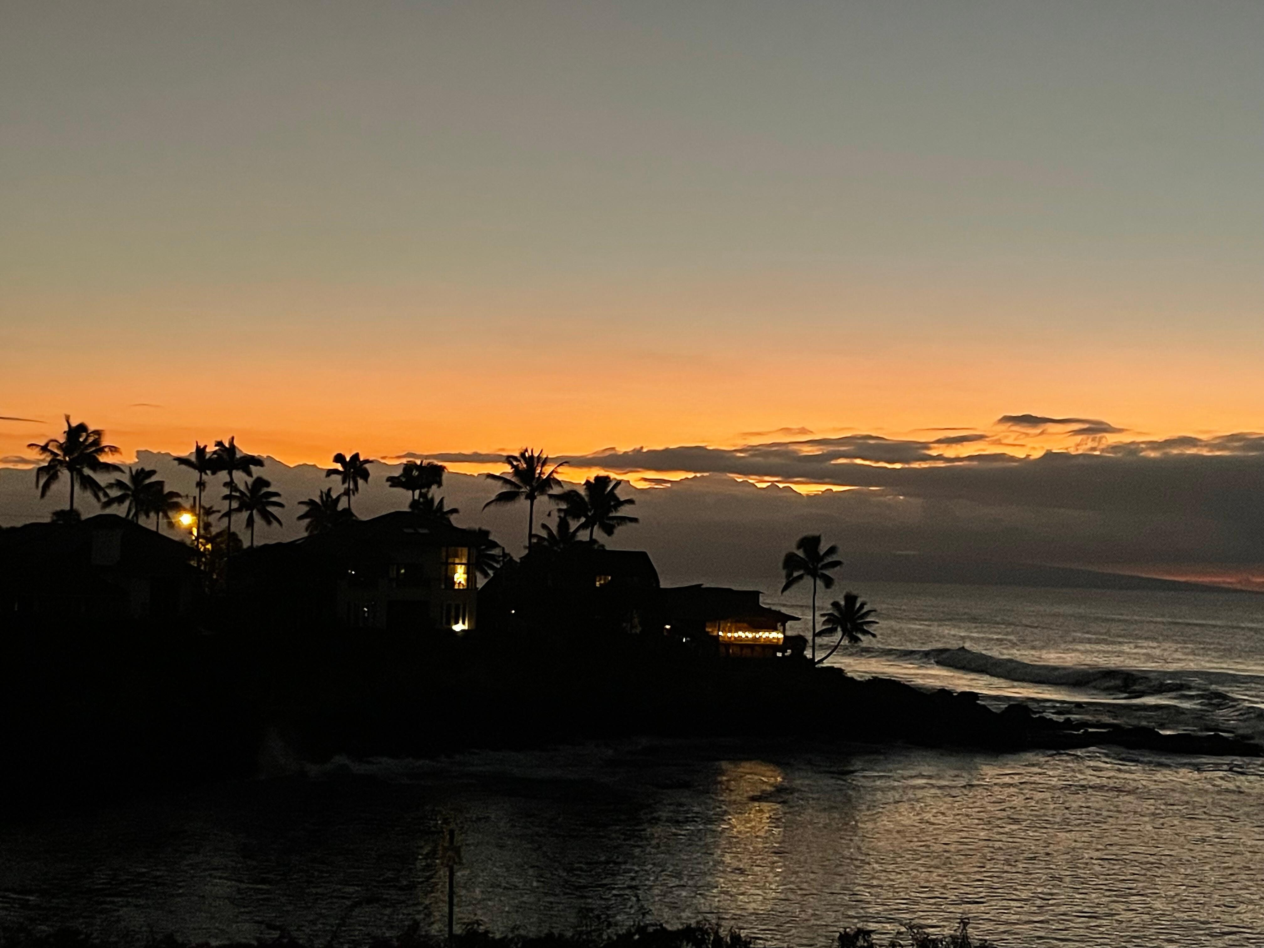 Sunset from our patio.