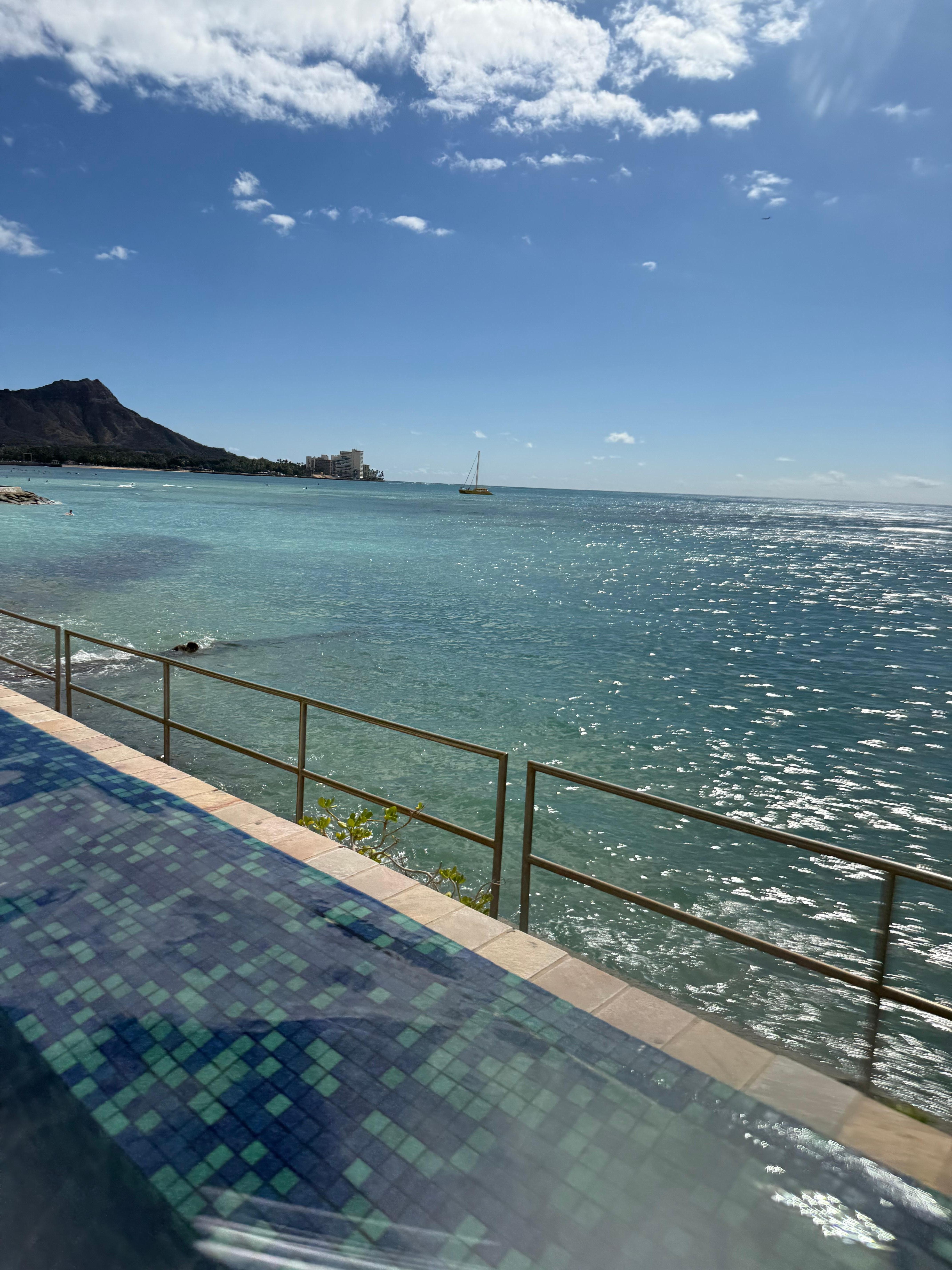 Beautiful beach right in front of the hotel.