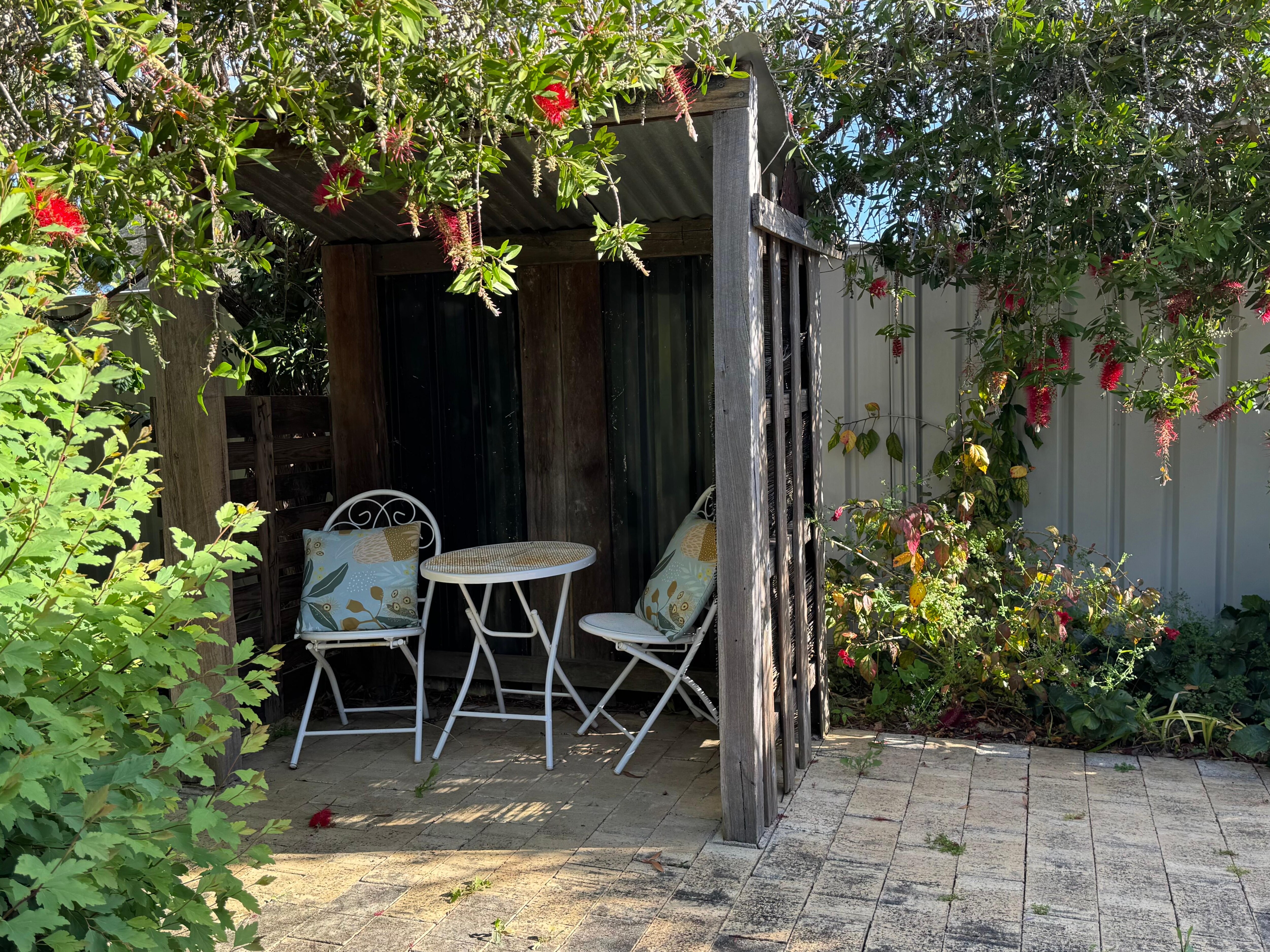 Sitting out space from the master bedroom