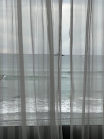 Incredible View thru window in our room at Hotel St Clair