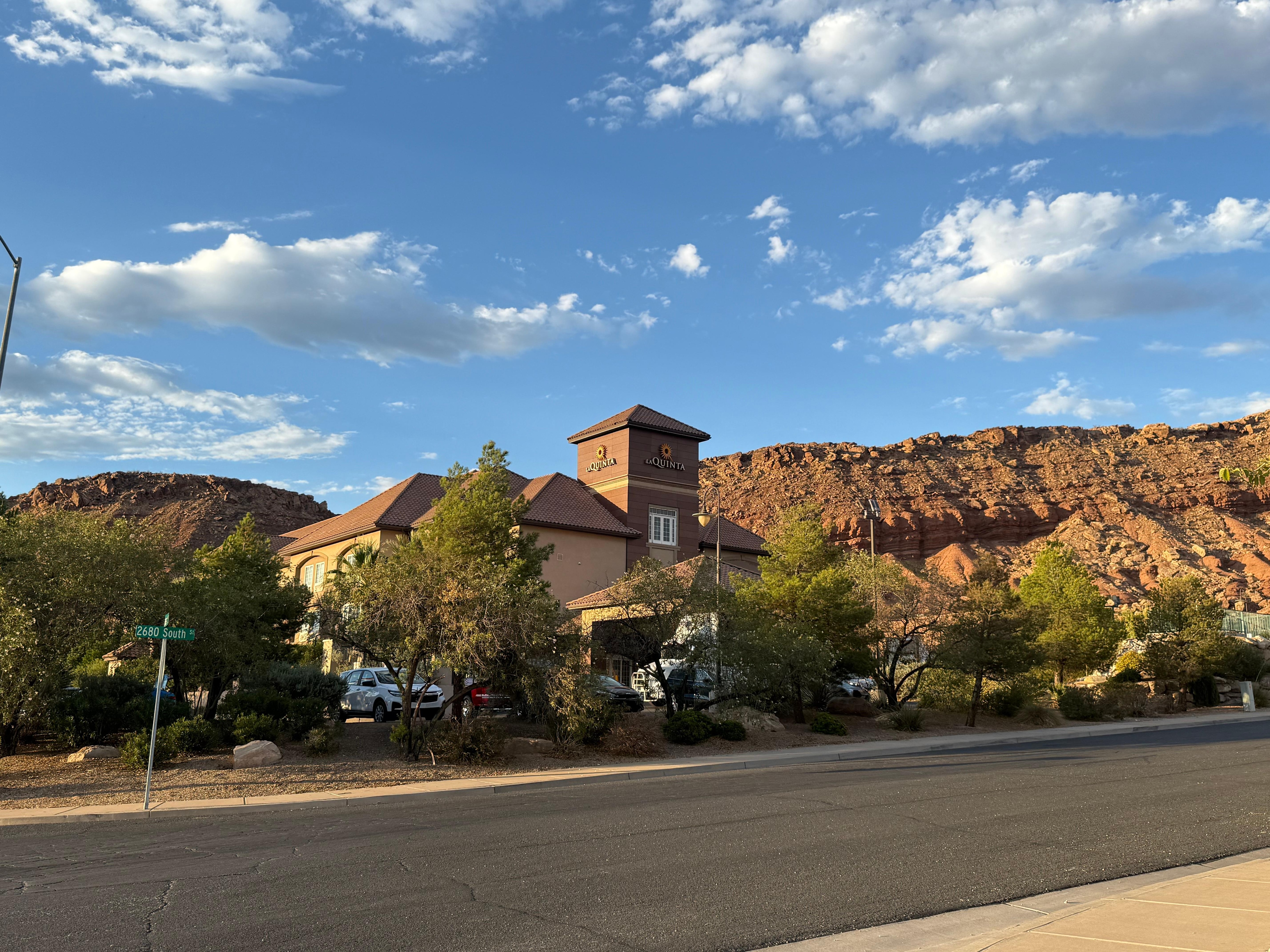 All of the buildings blended into their surroundings.