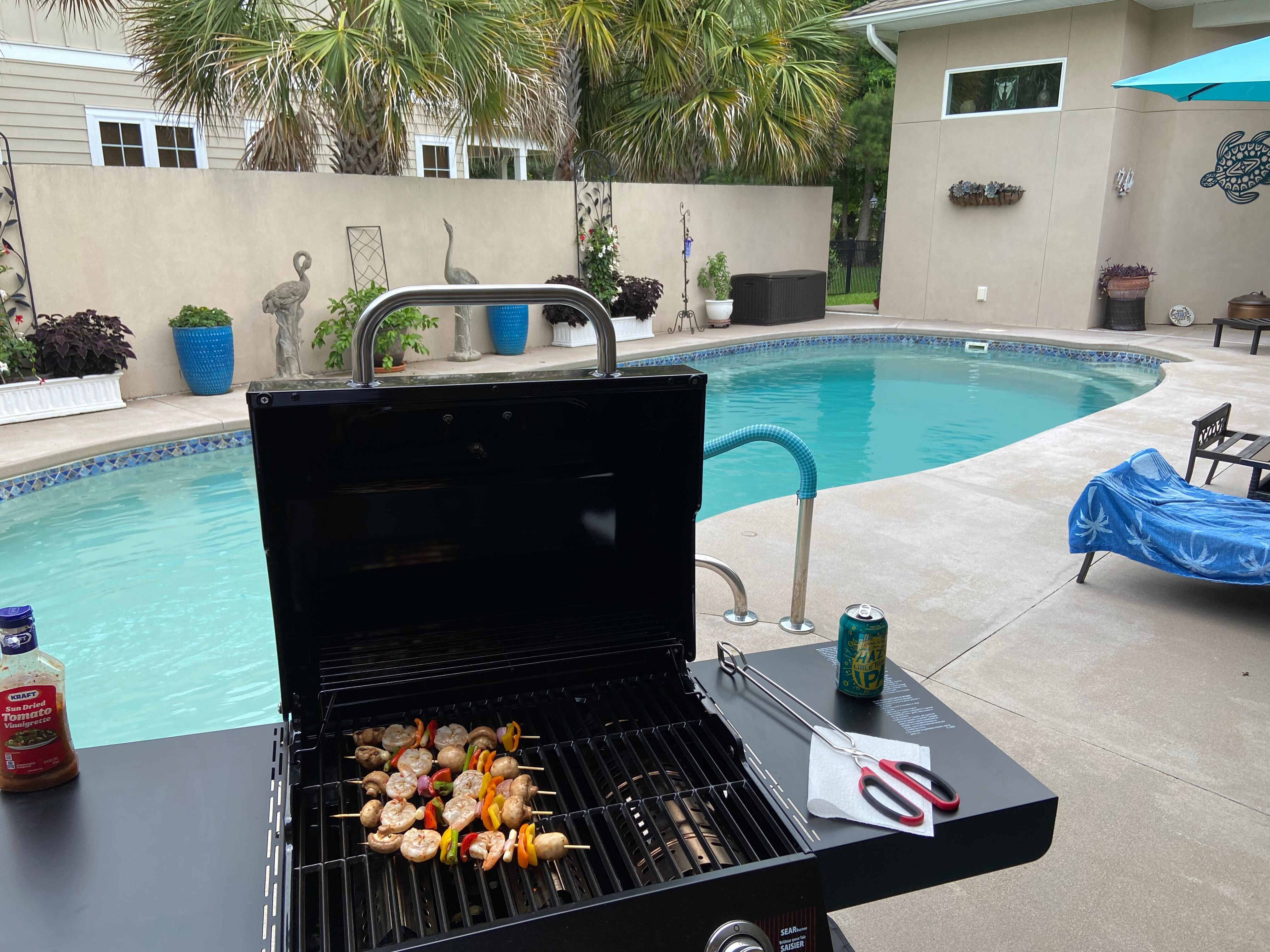 Grill supplied…