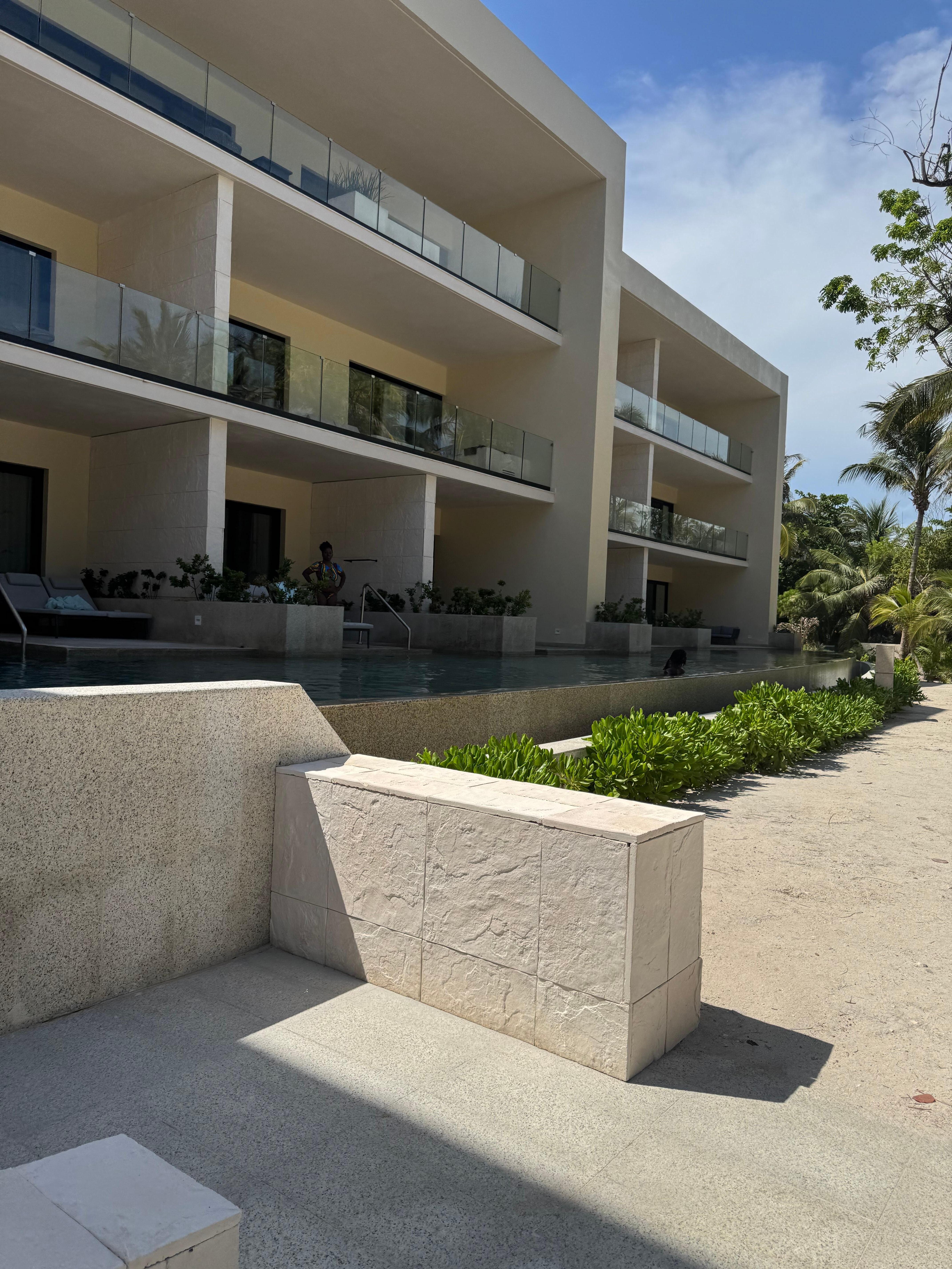 Walk out pools, clean grounds 