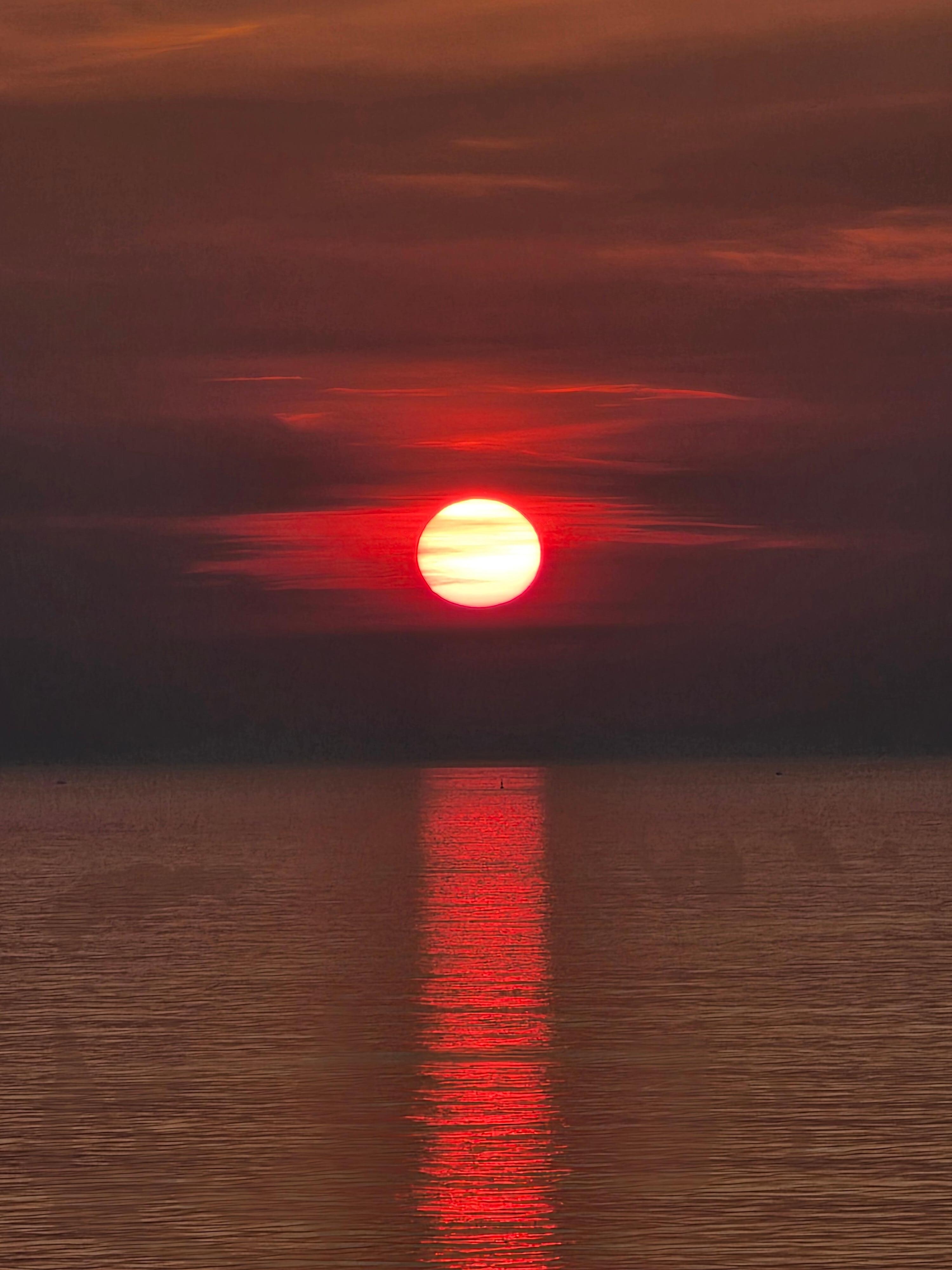 Sunrise over the ocean 