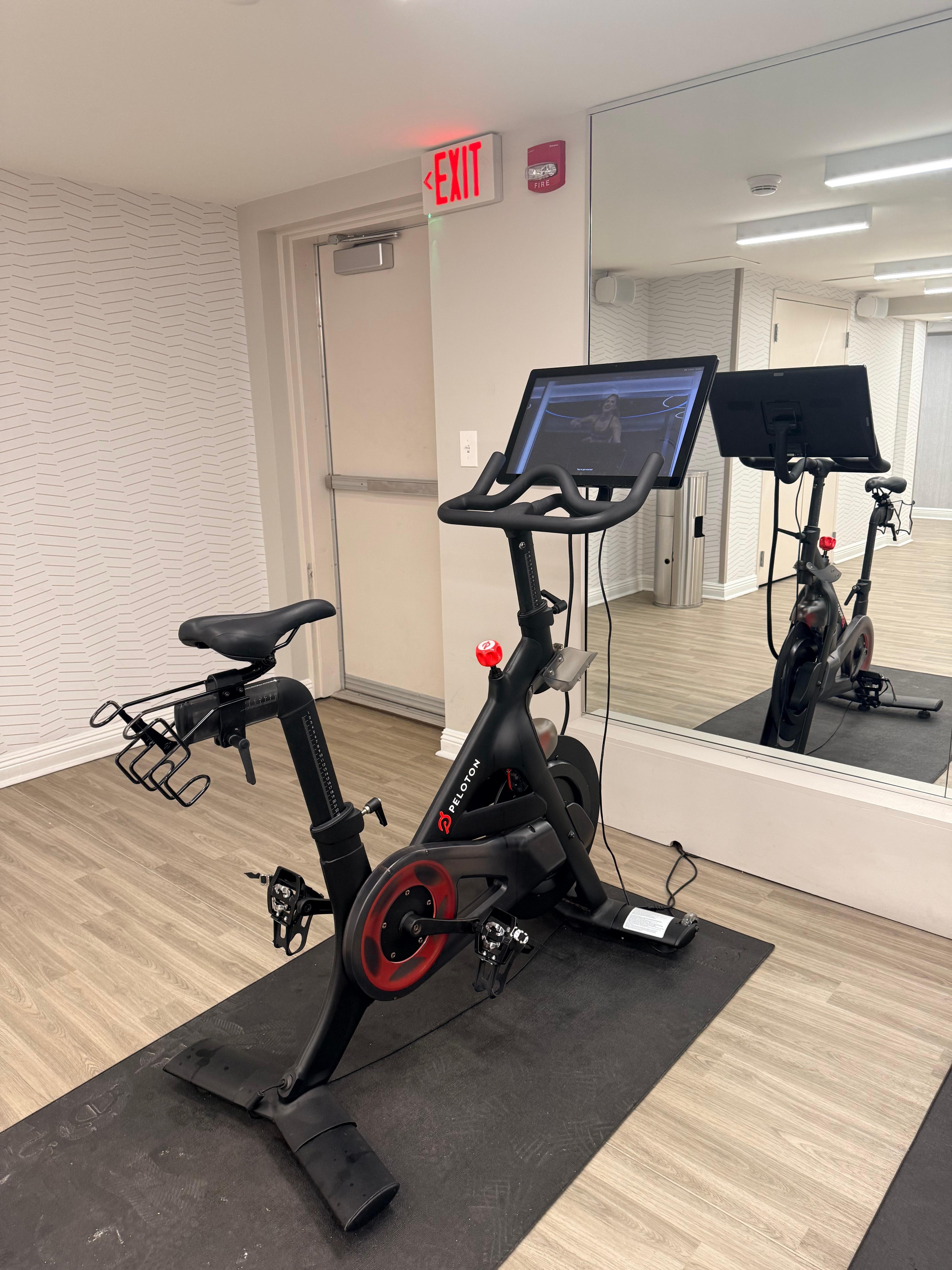 Bike in the gym… they have two