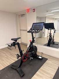 Bike in the gym… they have two