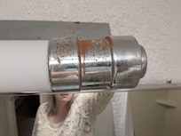 Bathroom over sink light fixture end