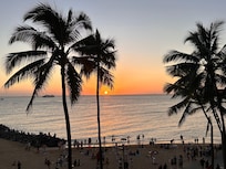 Sunset view from the balcony