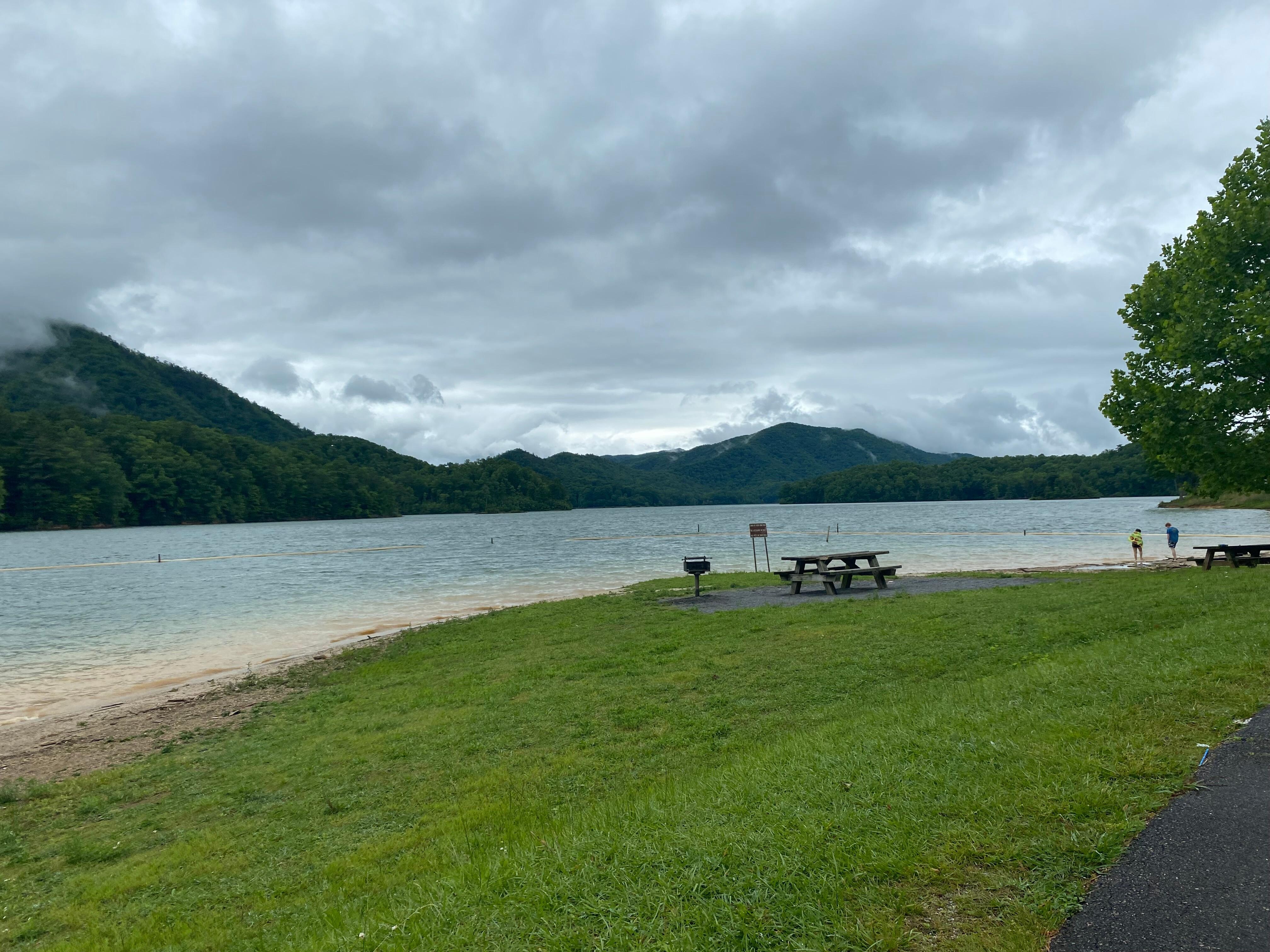 Watuga Lake approximately 45 minutes from the house, beautiful mountain views