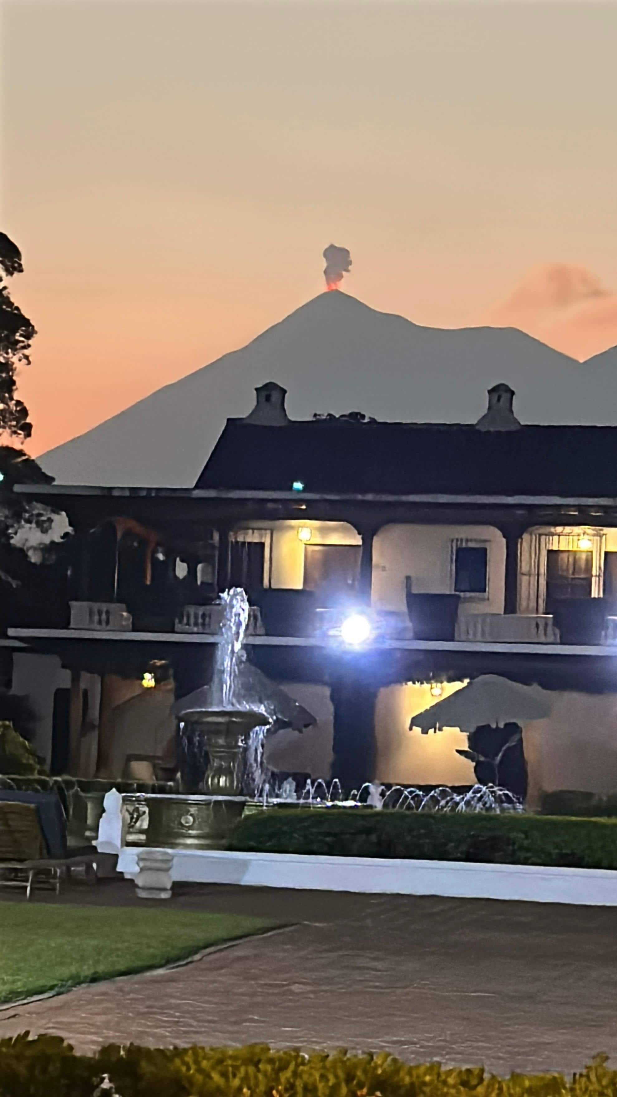 Perfect view of volcano 