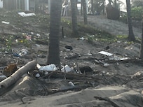 This their beach and it was disgustingly dirty and they don’t clean. They think everyone wants to sit by or swim in a pool. They have more than enough staff there cleaning the grounds I think it wouldn’t take long to clean the beach everyday