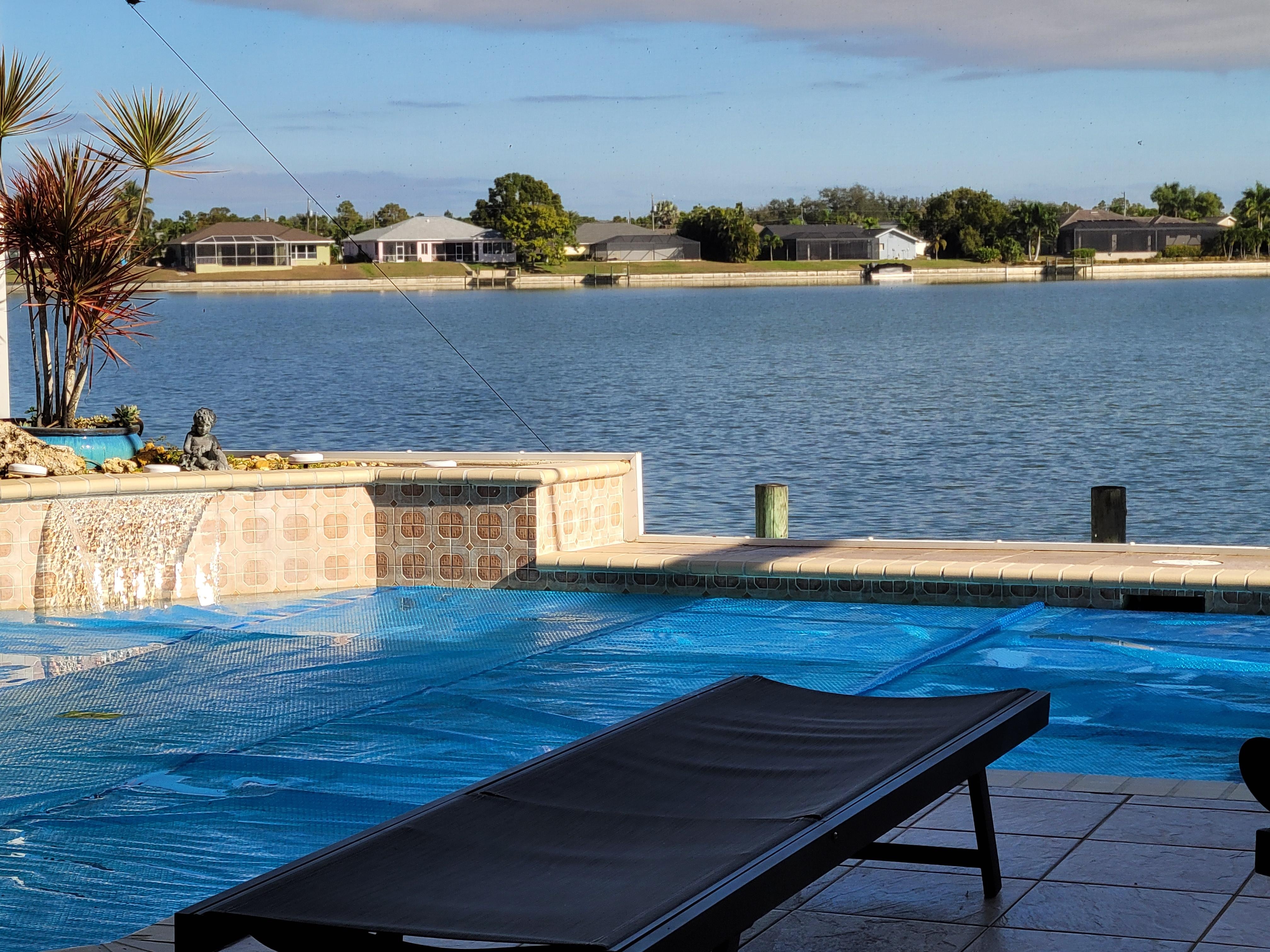 The view from the pool.