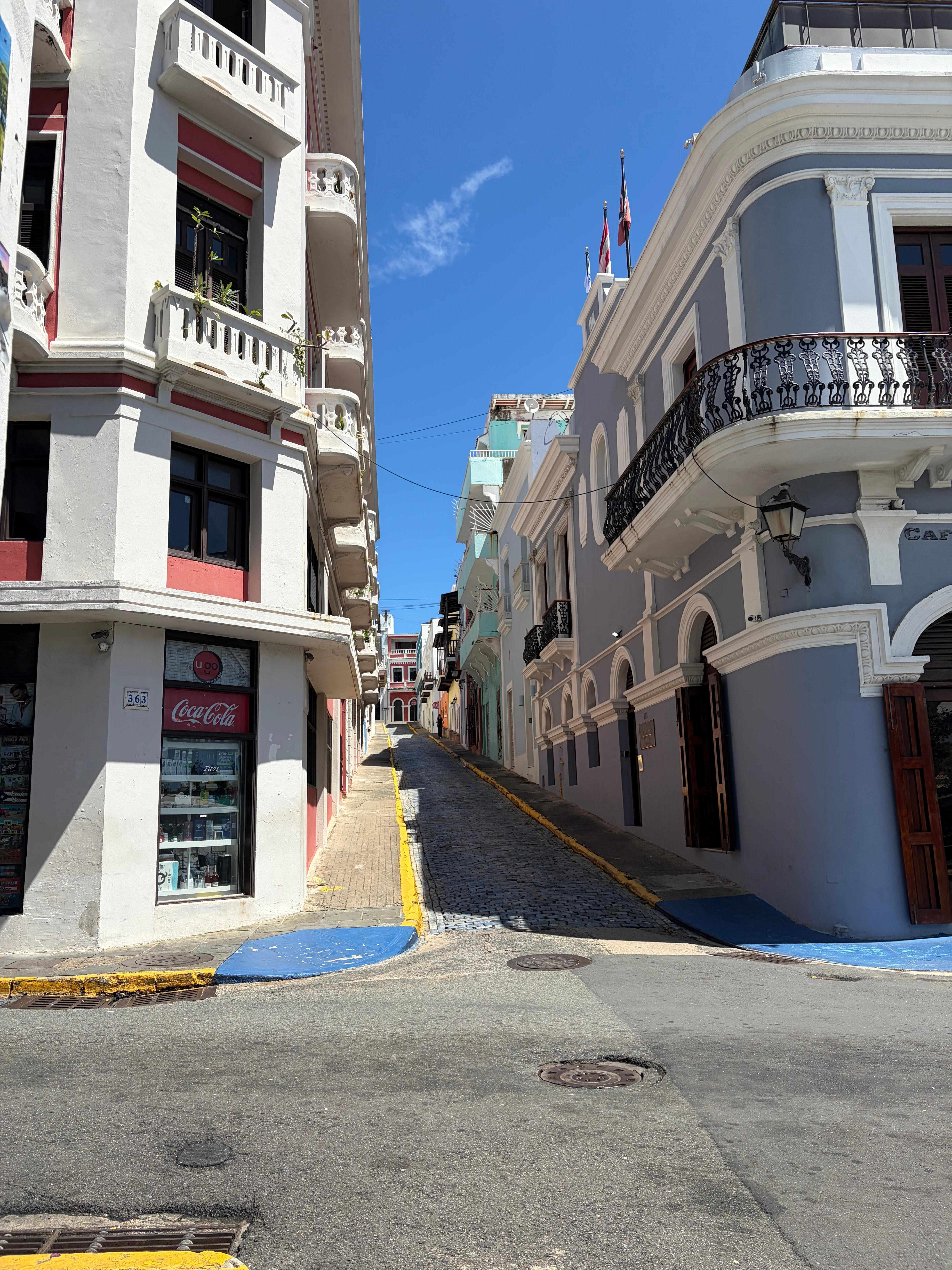 Cross street near the hotel