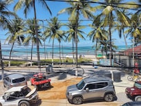 Vista da varanda da pousada.