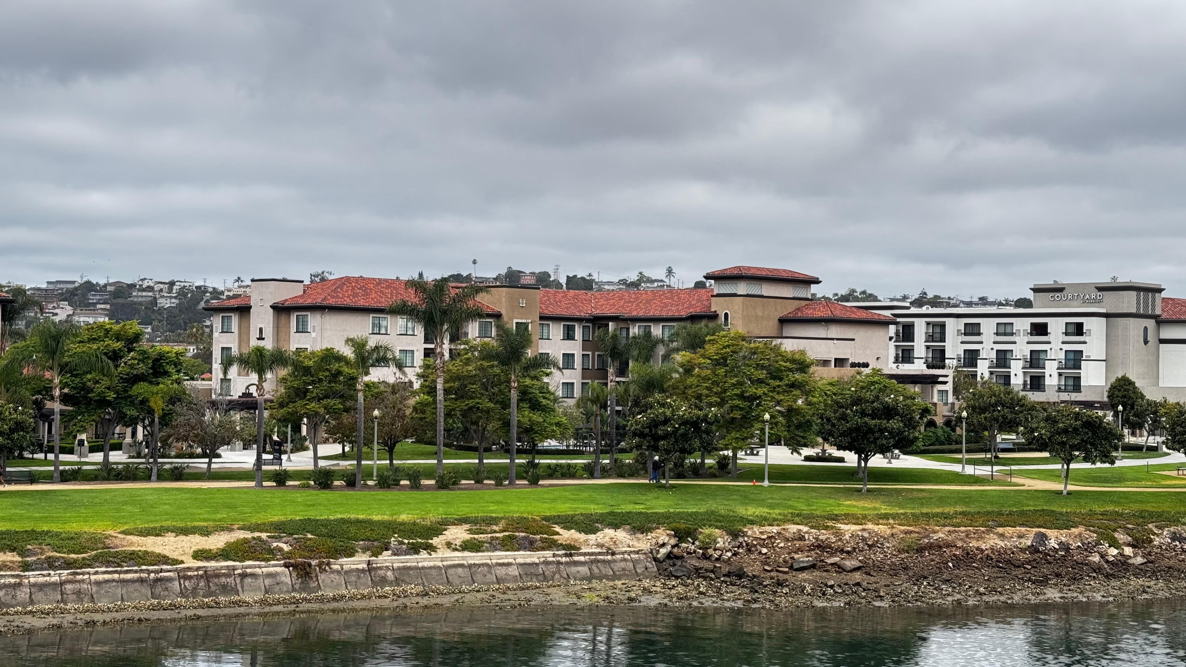View of the property from across the esplanade 