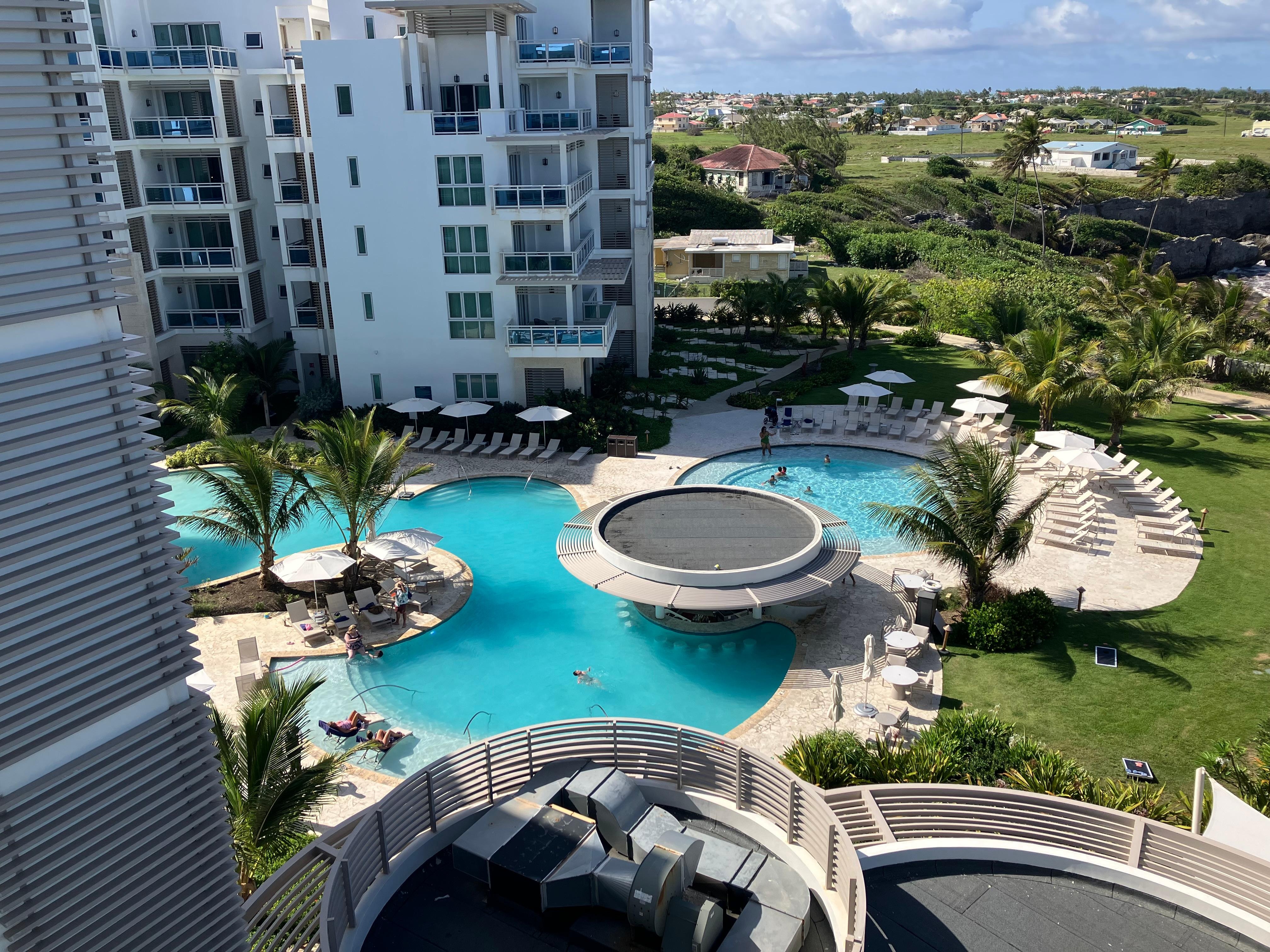Balcony 2 pool view