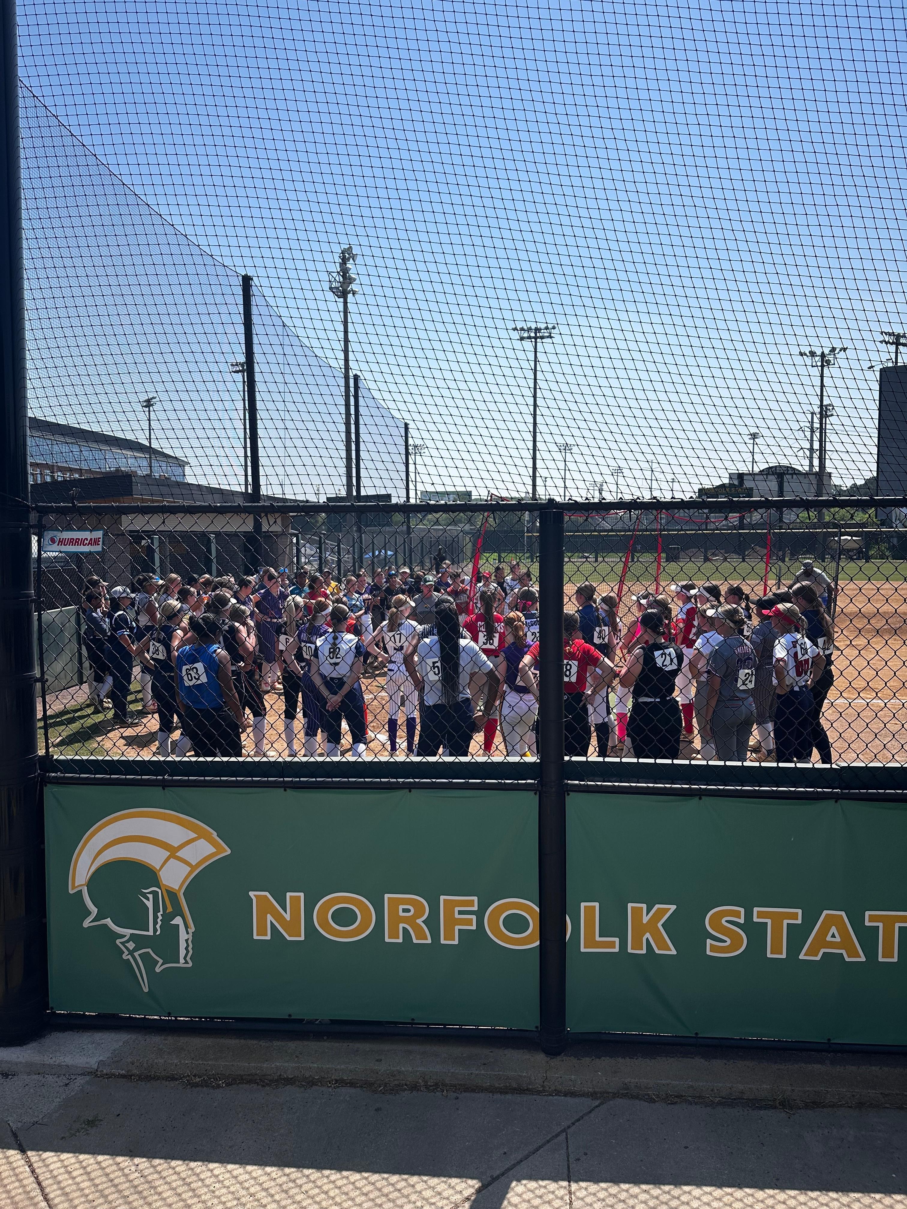 Norfolk State nearby for a softball camp. 