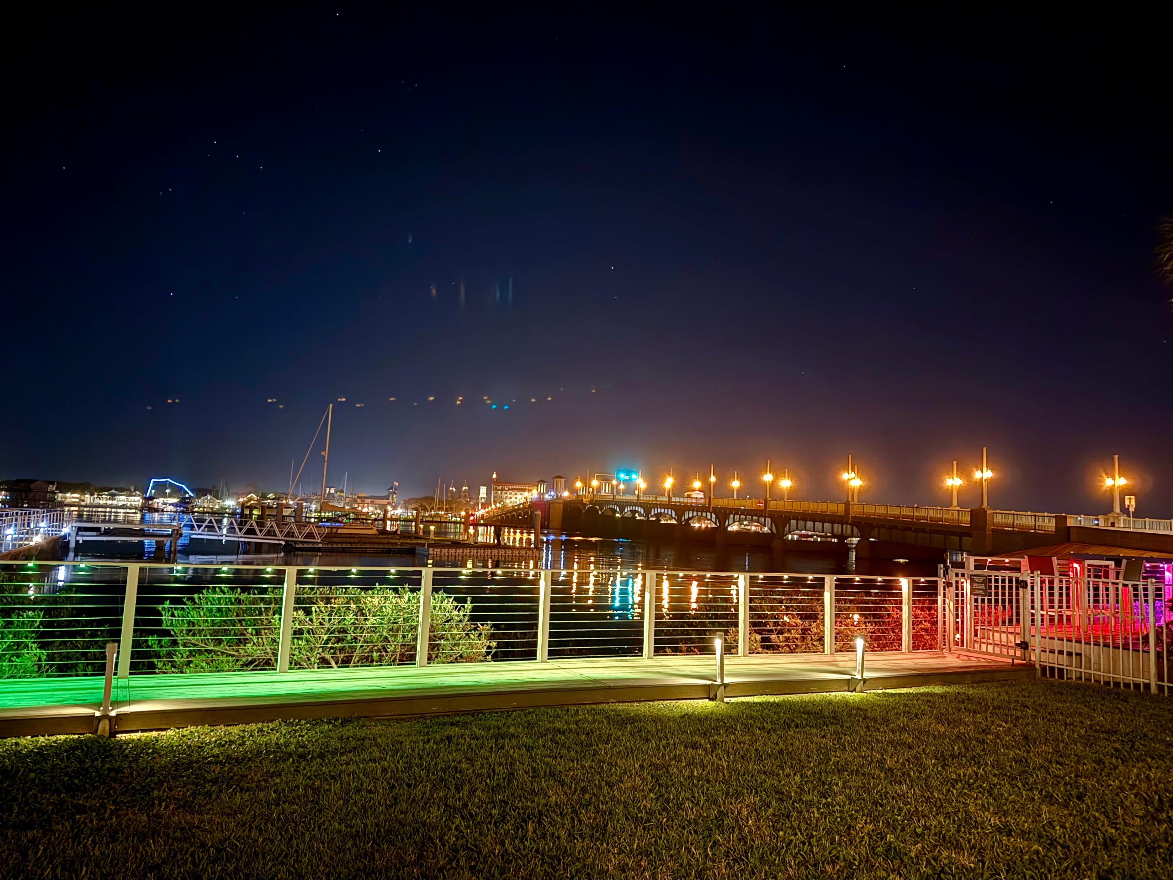 View from our room at night 