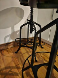Stool broke when we put our feet on it.