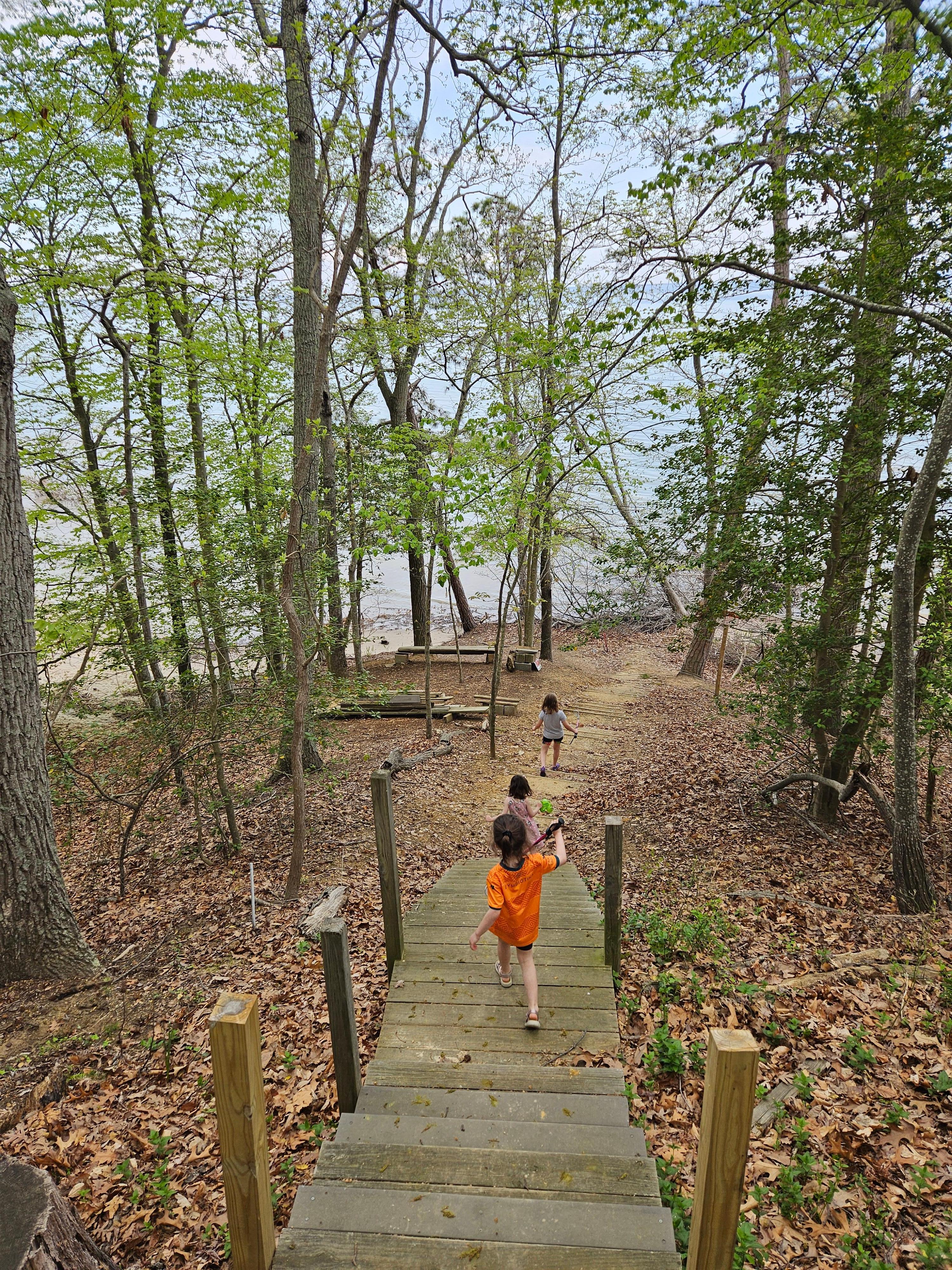 Stairs to semi-private beach