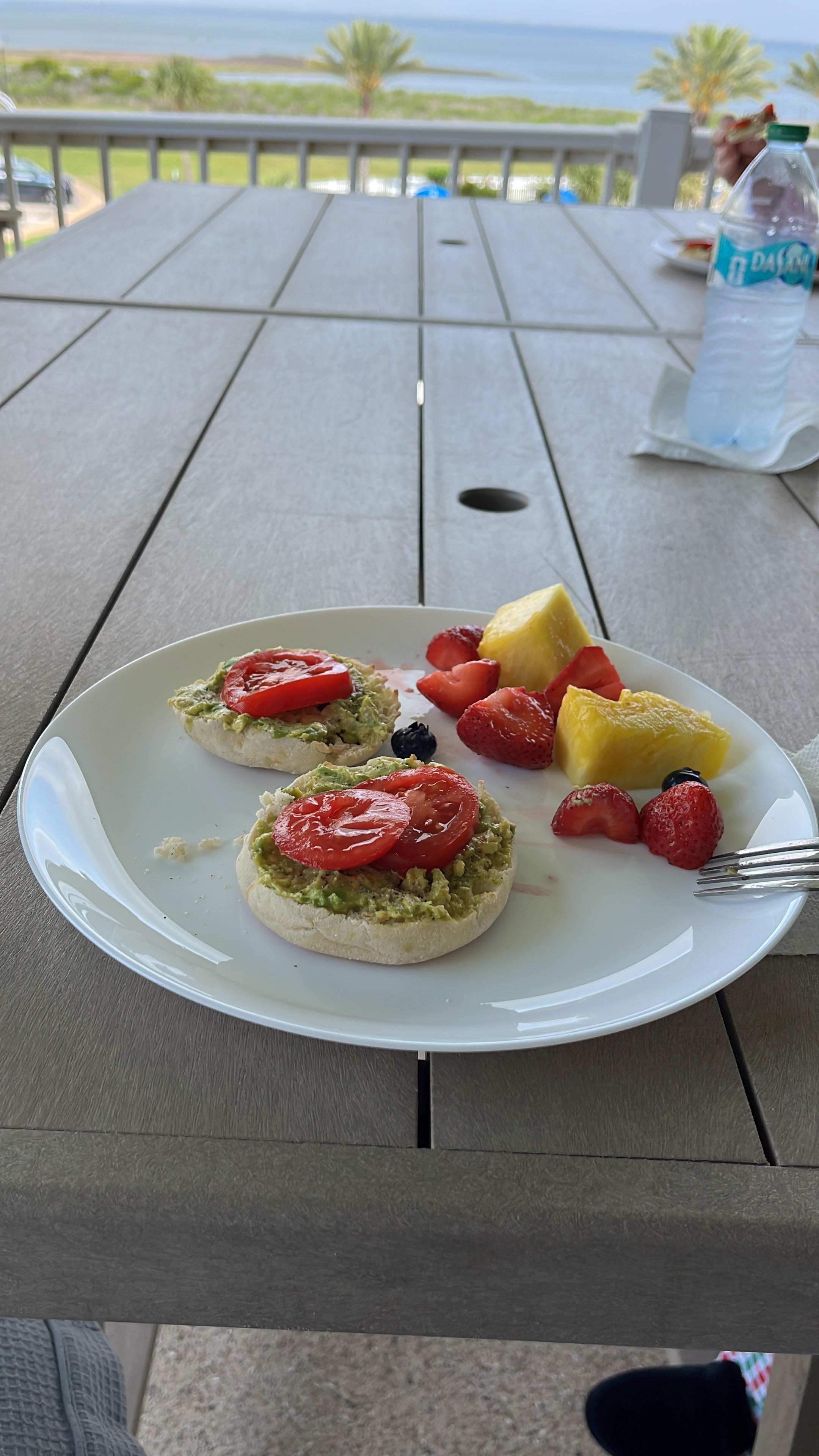 Breakfast on the deck