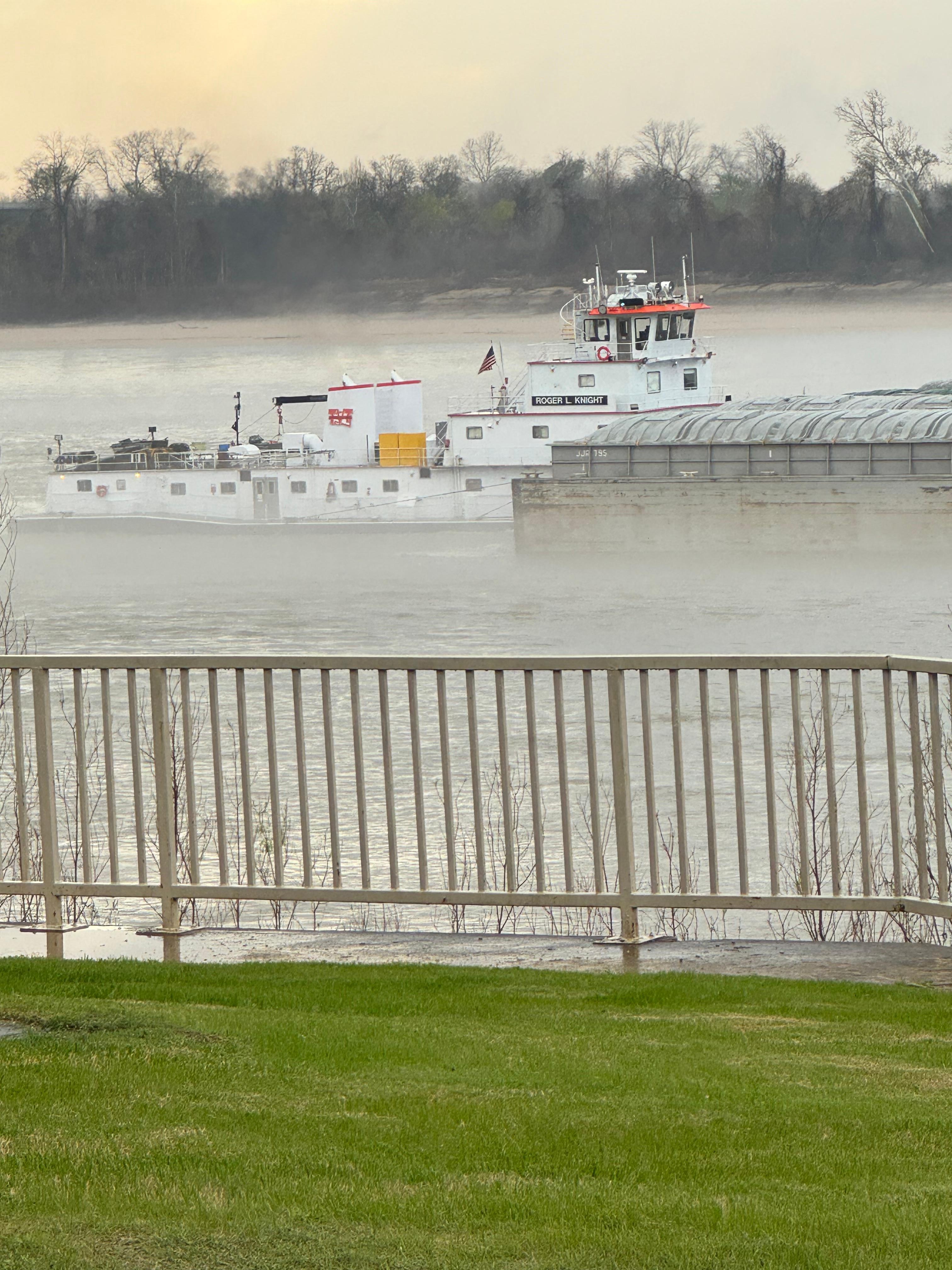 Getting to see a bug barge being maneuvered on the river was pretty cool! 