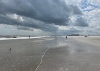 Anastasia Beach at state park. <10 minutes away.