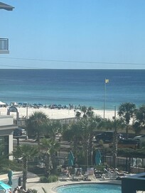 Beach view from my room