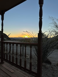 Beautiful sunset from porch