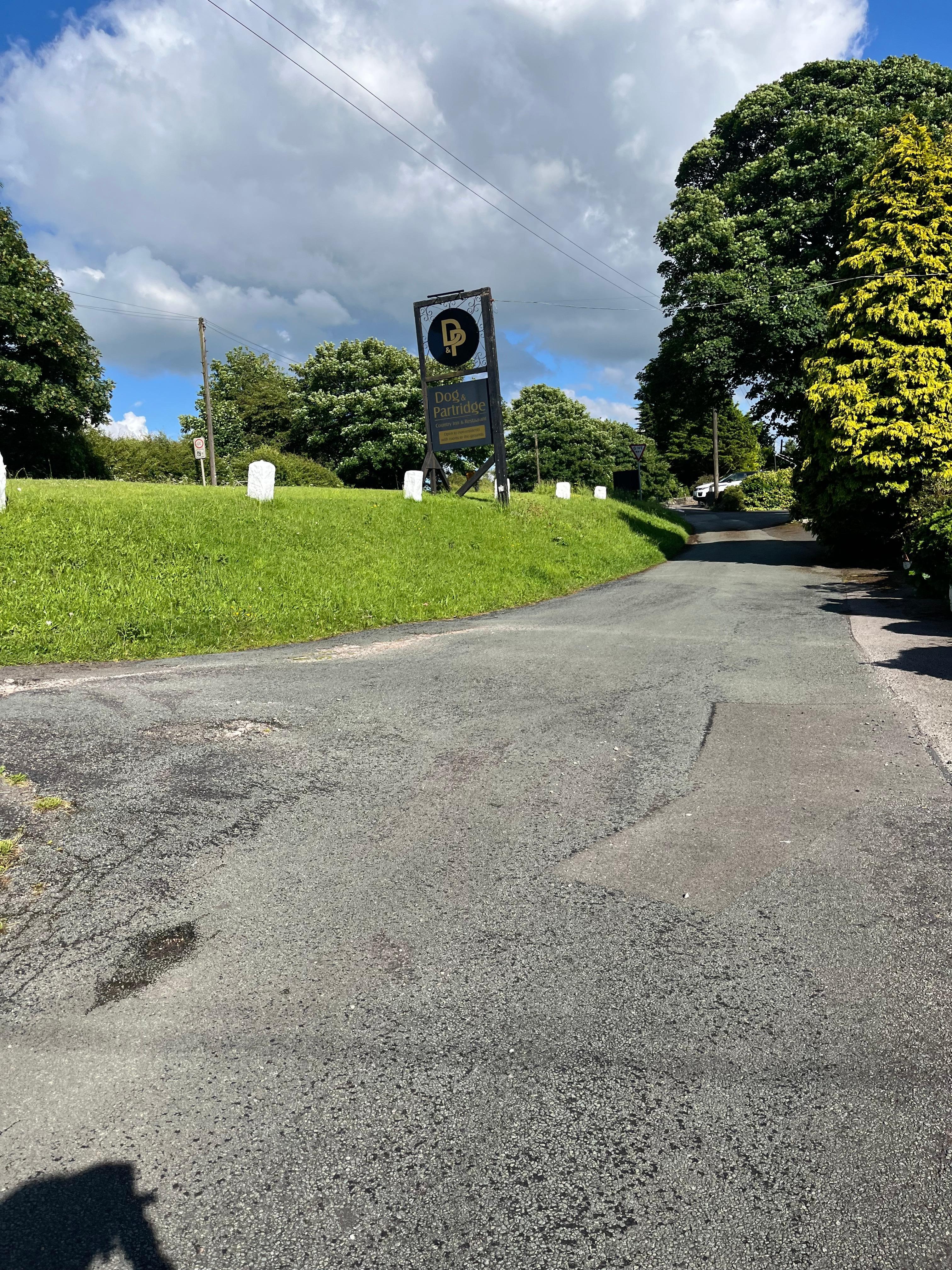 Road into inn 