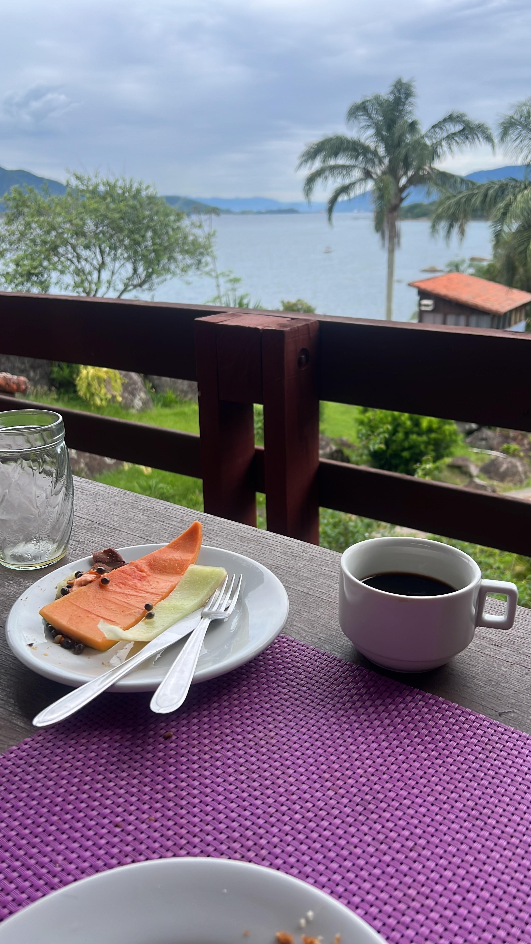 Vista do café da manhã 