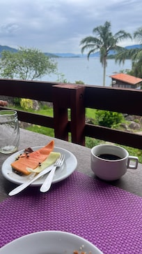 Vista do café da manhã