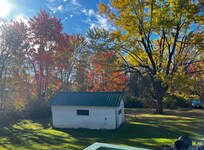 The view from the back door.