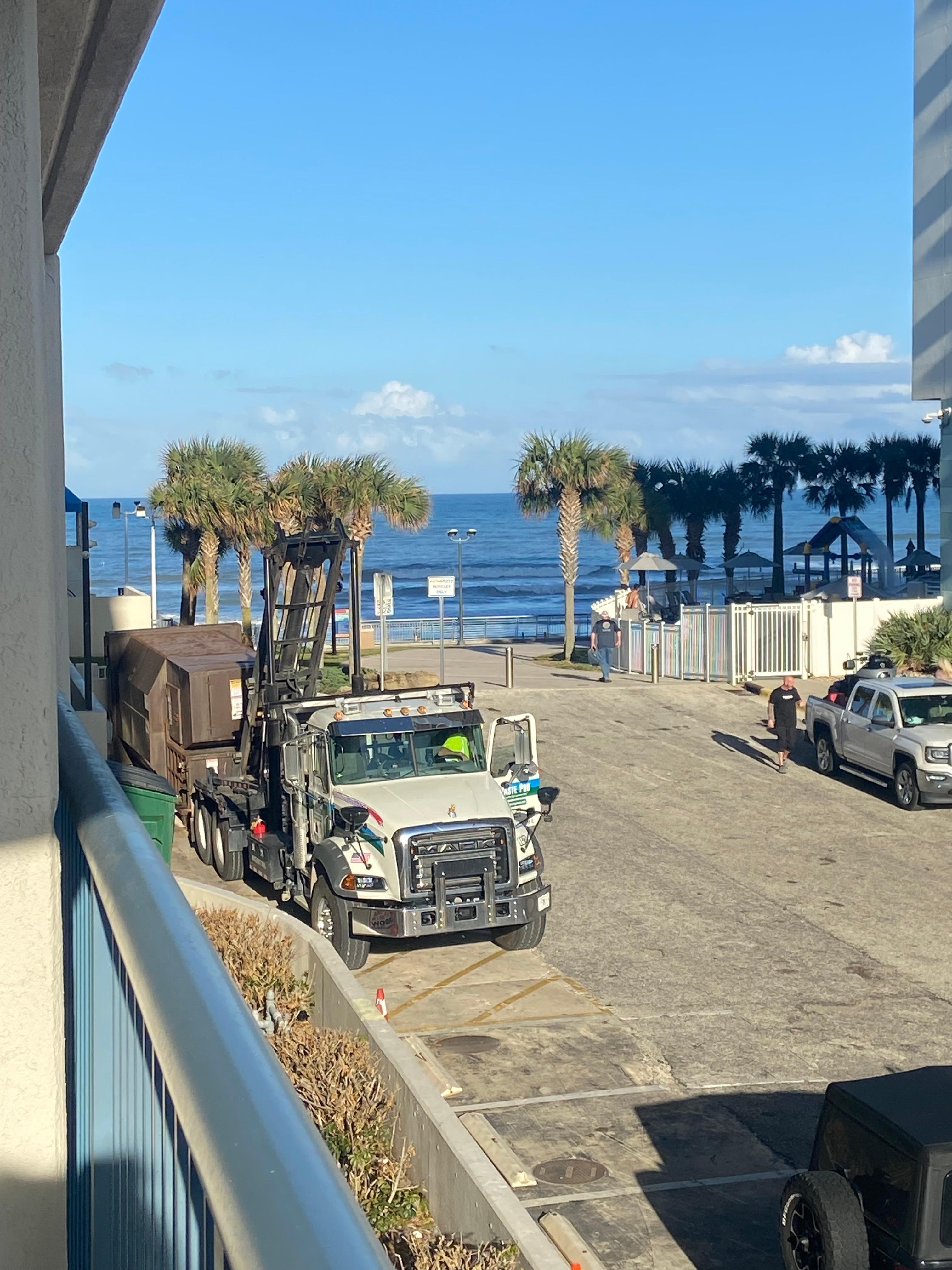Partial view from balcony, I requested ocean view 