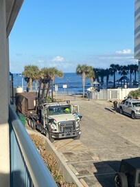 Partial view from balcony, I requested ocean view