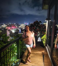 At the rooftop Sky Lounge